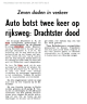 Krantenartikel: overlijden Jan Cornelis de Vries