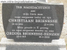 Grafsteen: Christiaan Brienesse en Ordina Henzen