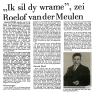 Krant: Jan van der Meulen