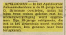 Krantenartikel: G.Brienesse overleden aan kolendampvergiftiging