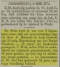 Krantenartikel: Hendrik Willem Stol 25 jaar torenwachter